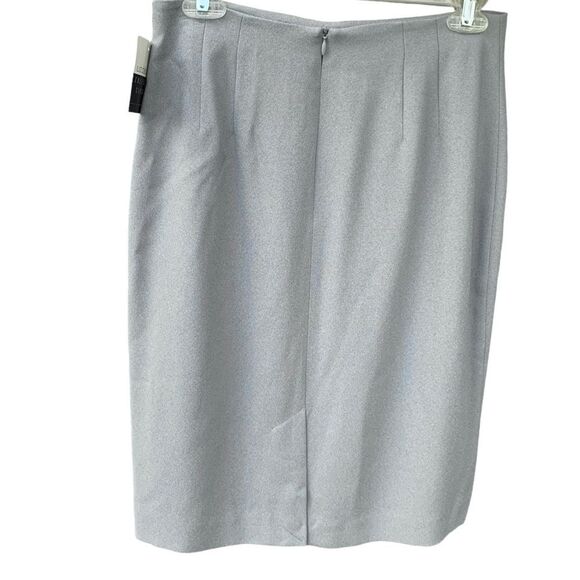 NWT Liz Claiborne Fully Lined Grey Straight Skirt Dress Business Casual size 8 - Picture 2 of 11